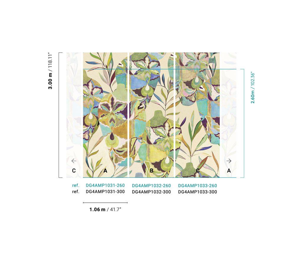 Fliistapeet, Amphoras, DG4AMP1031-300, Wall Designs IV, Khroma by Masureel - Image 2