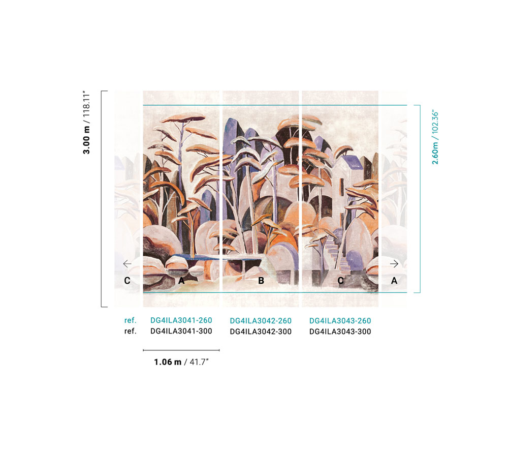 Fliistapeet, Landscape, DG4ILA3041-300, Wall Designs IV, Khroma by Masureel - Image 2