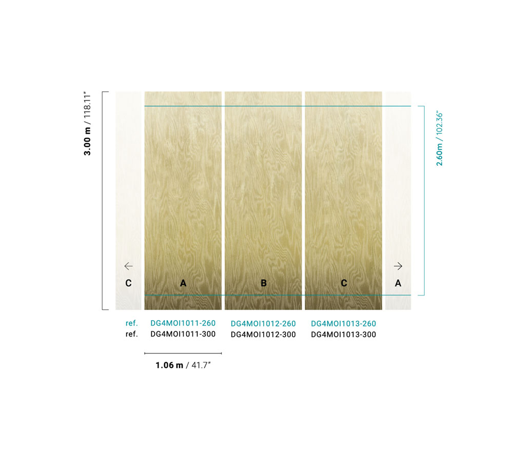 Fliistapeet, Moiré, DG4MOI1011-300, Wall Designs IV, Khroma by Masureel - Image 2