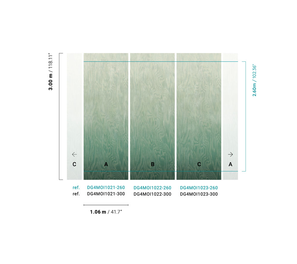 Fliistapeet, Moiré, DG4MOI1022-260, Wall Designs IV, Khroma by Masureel - Image 2