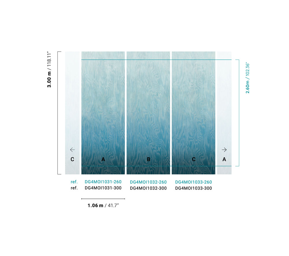 Fliistapeet, Moiré, DG4MOI1033-260, Wall Designs IV, Khroma by Masureel - Image 2