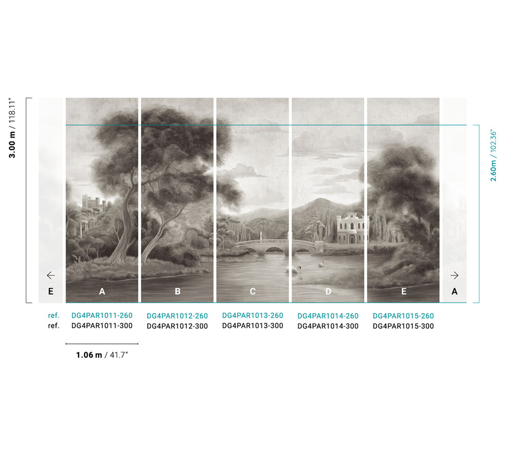 Fliistapeet, Landscape, DG4PAR1011-300, Wall Designs IV, Khroma by Masureel - Image 2