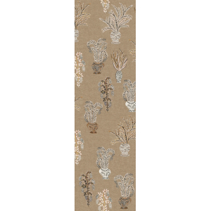 Fliistapeet, brown-beige, flowers, DGJOY1011-260, Joy, Masureel