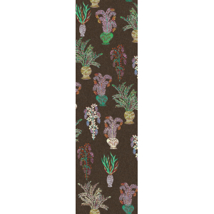 Fliistapeet, brown, flowers, DGJOY1032-300, Joy, Masureel