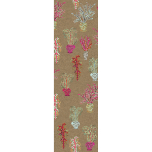 Fliistapeet, brown, flowers, DGJOY1041-260, Joy, Masureel