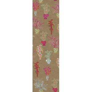 Fliistapeet, brown, flowers, DGJOY1042-300, Joy, Masureel