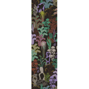 Fliistapeet, black, plants, DGJOY3023-260, Joy, Masureel