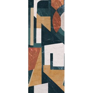 Graphic non-woven wall mural, green-brown, DGROC1022-300, Rock, Masureel