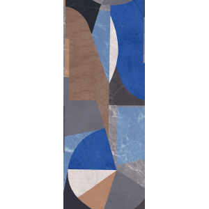 Graphic non-woven wall mural, blue, DGROC1041-300, Rock, Masureel