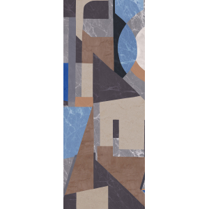 Graphic non-woven wall mural, blue, DGROC1042-260, Rock, Masureel