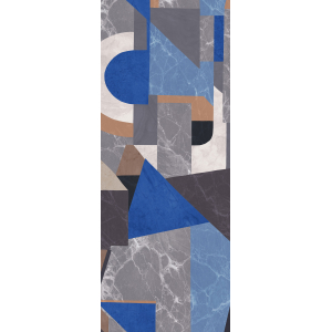 Graphic non-woven wall mural, blue, DGROC1043-260, Rock, Masureel