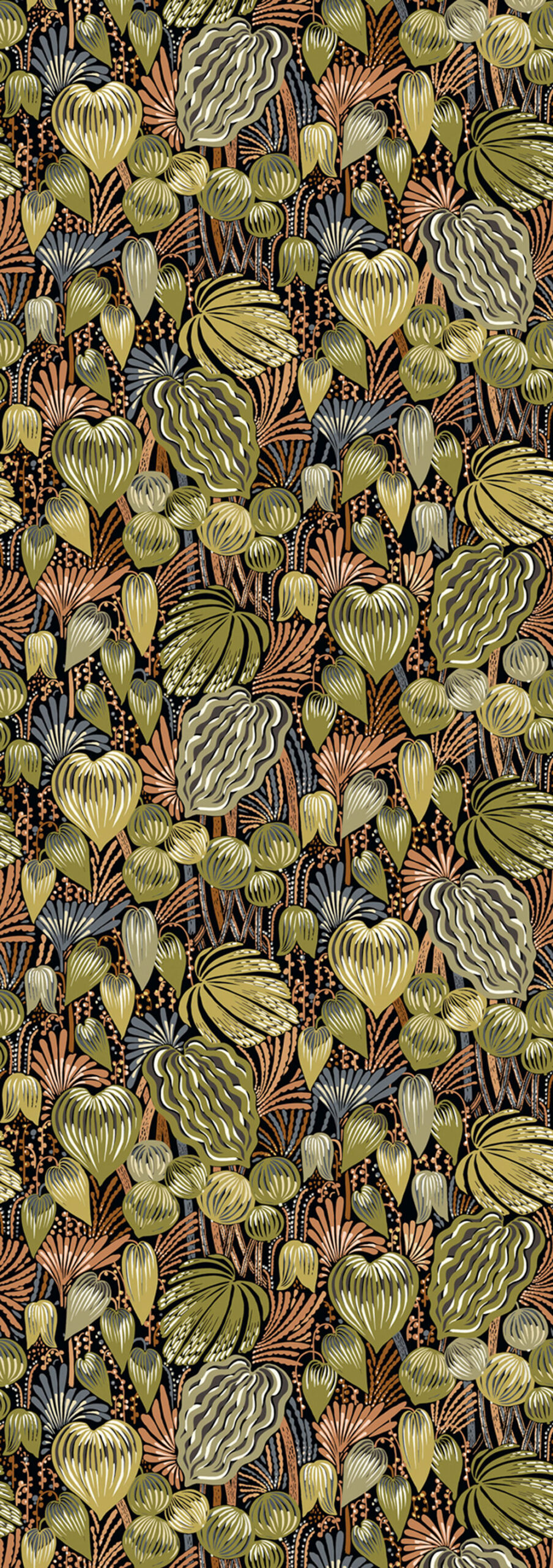 Fliistapeet, leaves, DGYSA1041-260, Mysa, Khroma by Masureel