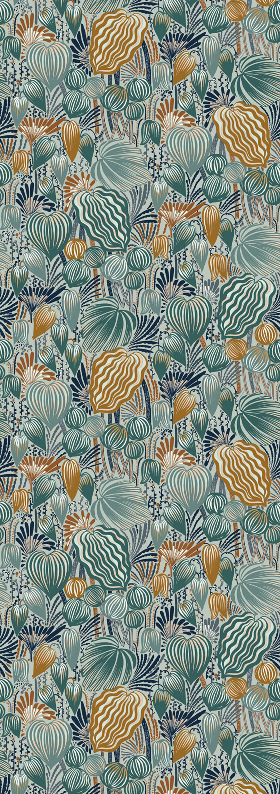 Fliistapeet, leaves, DGYSA1051-260, Mysa, Khroma by Masureel