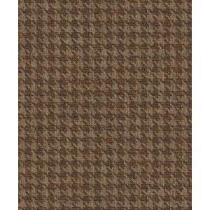 Brown wallpaper, fabric imitation, rooster foot pattern, ILA502, Aquila, Khroma by Masureel