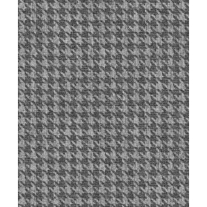 Black-silver wallpaper, fabric imitation, rooster foot pattern, ILA503, Aquila, Khroma by Masureel