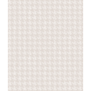 White wallpaper, fabric imitation, rooster foot pattern, ILA504, Aquila, Khroma by Masureel