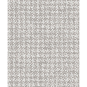 Gray wallpaper, fabric imitation, rooster foot pattern, ILA505, Aquila, Khroma by Masureel