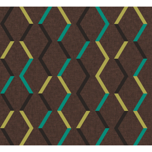 Geometric non-woven wallpaper, brown-bronze, JOY003, Joy, Masureel