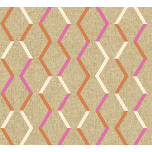 Geometric non-woven wallpaper, beige, JOY004, Joy, Masureel