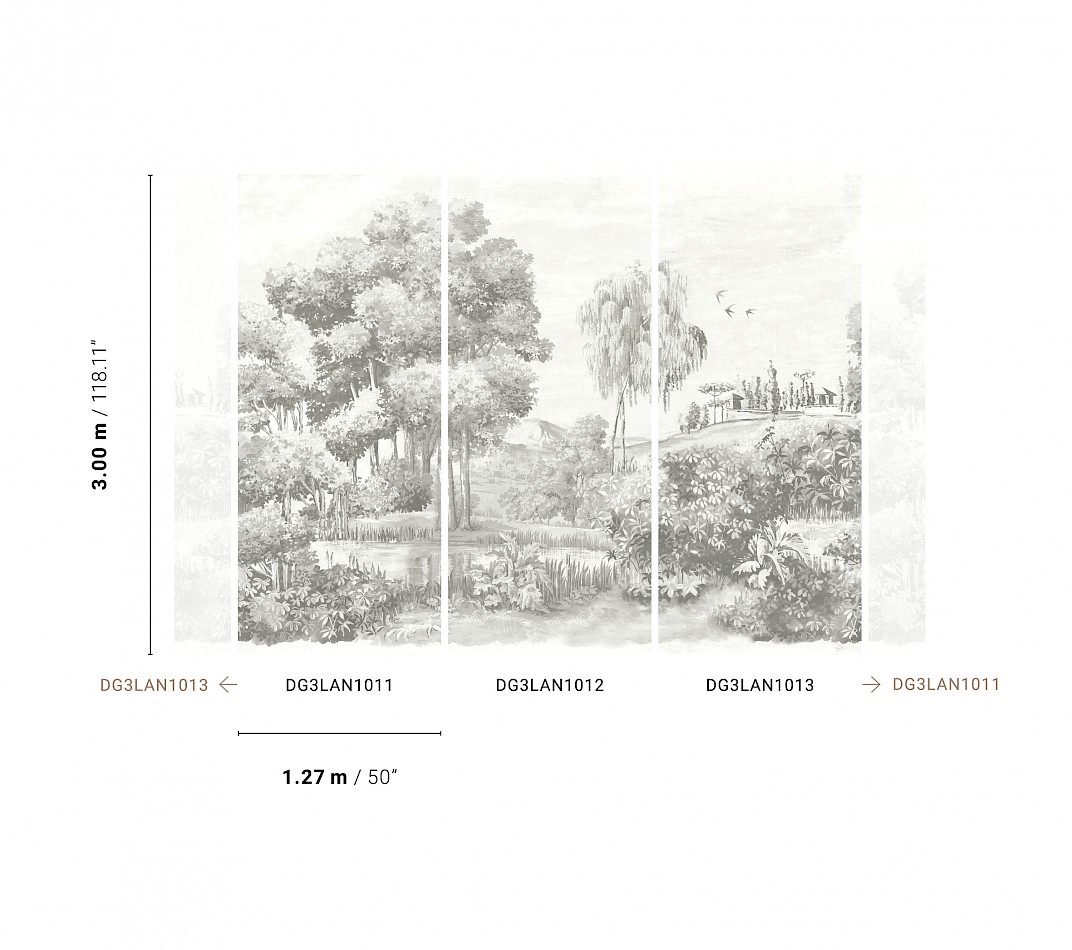 Wall mural, Landscape, DG3LAN1011, Wall Designs III, Khroma by Masureel - Image 2