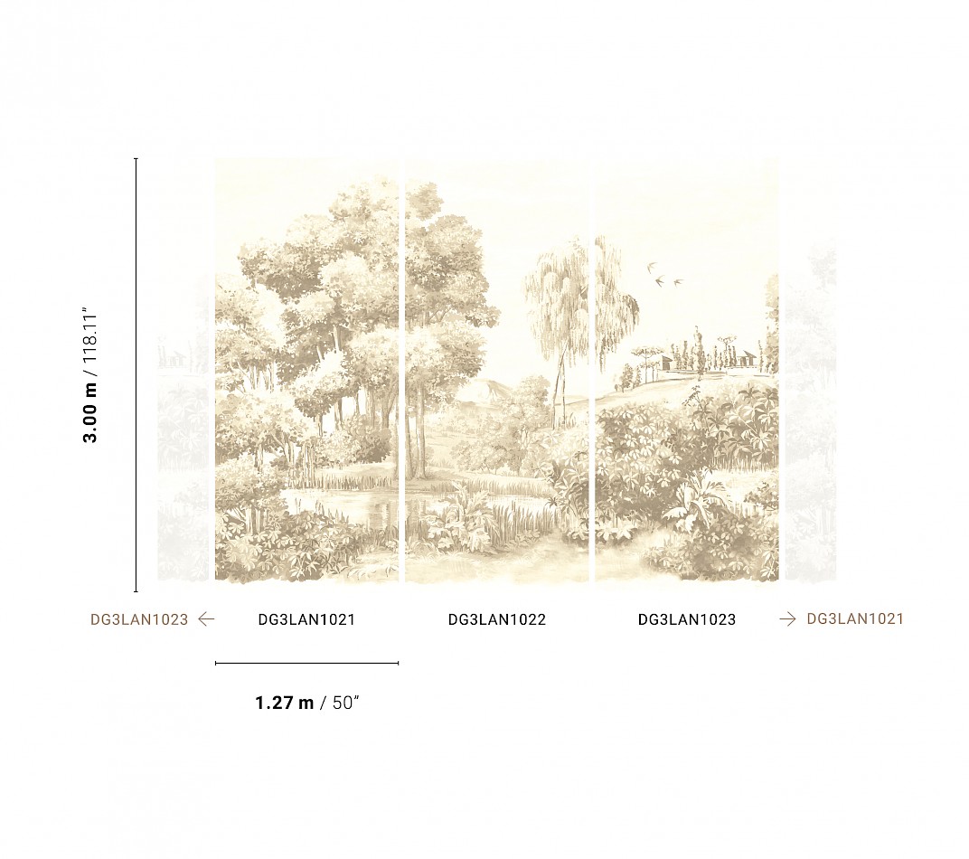 Wall mural, Landscape, DG3LAN1023, Wall Designs III, Khroma by Masureel - Image 2