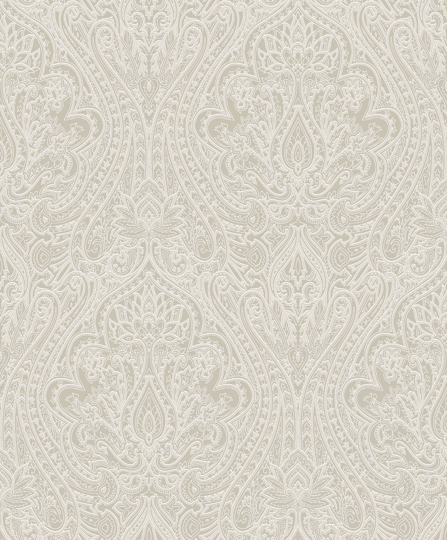 Beige baroque wallpaper, OTH101, Othello, Zoom by Masureel