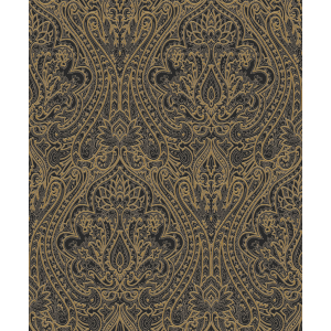 Black-bronze baroque wallpaper, OTH102, Othello, Zoom by Masureel
