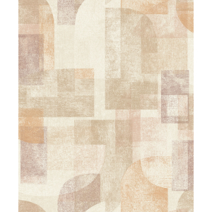 Geometric non-woven wallpaper, brown, PH3508, Perfect Harmony, Grandeco
