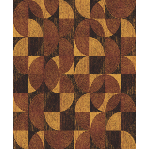 Wine-gold geometric wallpaper, SPI003, Spirit of Nature, Khroma by Masureel