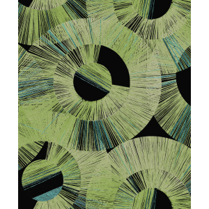 Green geometric wallpaper, SPI602, Spirit of Nature, Khroma by Masureel