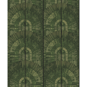 Luxury green-gold wallpaper Art Deco, SPI803, Spirit of Nature, Khroma by Masureel