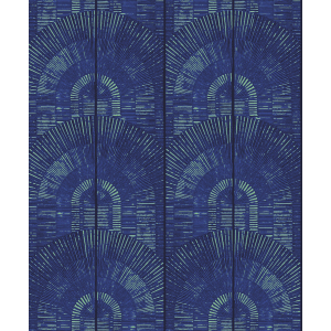 Luxury blue wallpaper Art Deco, SPI804, Spirit of Nature, Khroma by Masureel