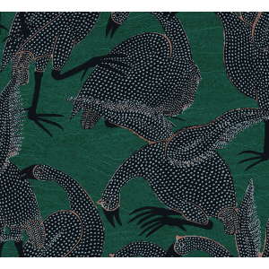 Non-woven wallpaper, birds, green, TER101, Terra, Masureel