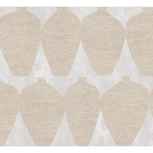 Non-woven wallpaper, vases, cream, TER201, Terra, Masureel
