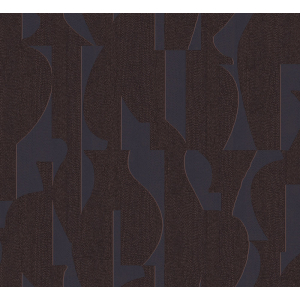 Geometric non-woven wallpaper, brown-black, TER304, Terra, Masureel
