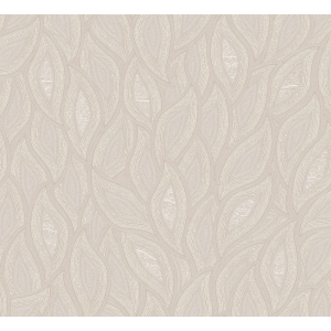 Non-woven wallpaper, leaves, cream, TER401, Terra, Masureel