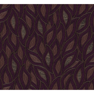 Non-woven wallpaper, leaves, burgundy, TER403, Terra, Masureel
