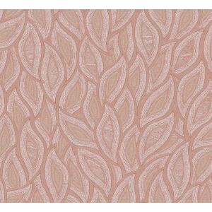 Non-woven wallpaper, leaves, pink, TER404, Terra, Masureel