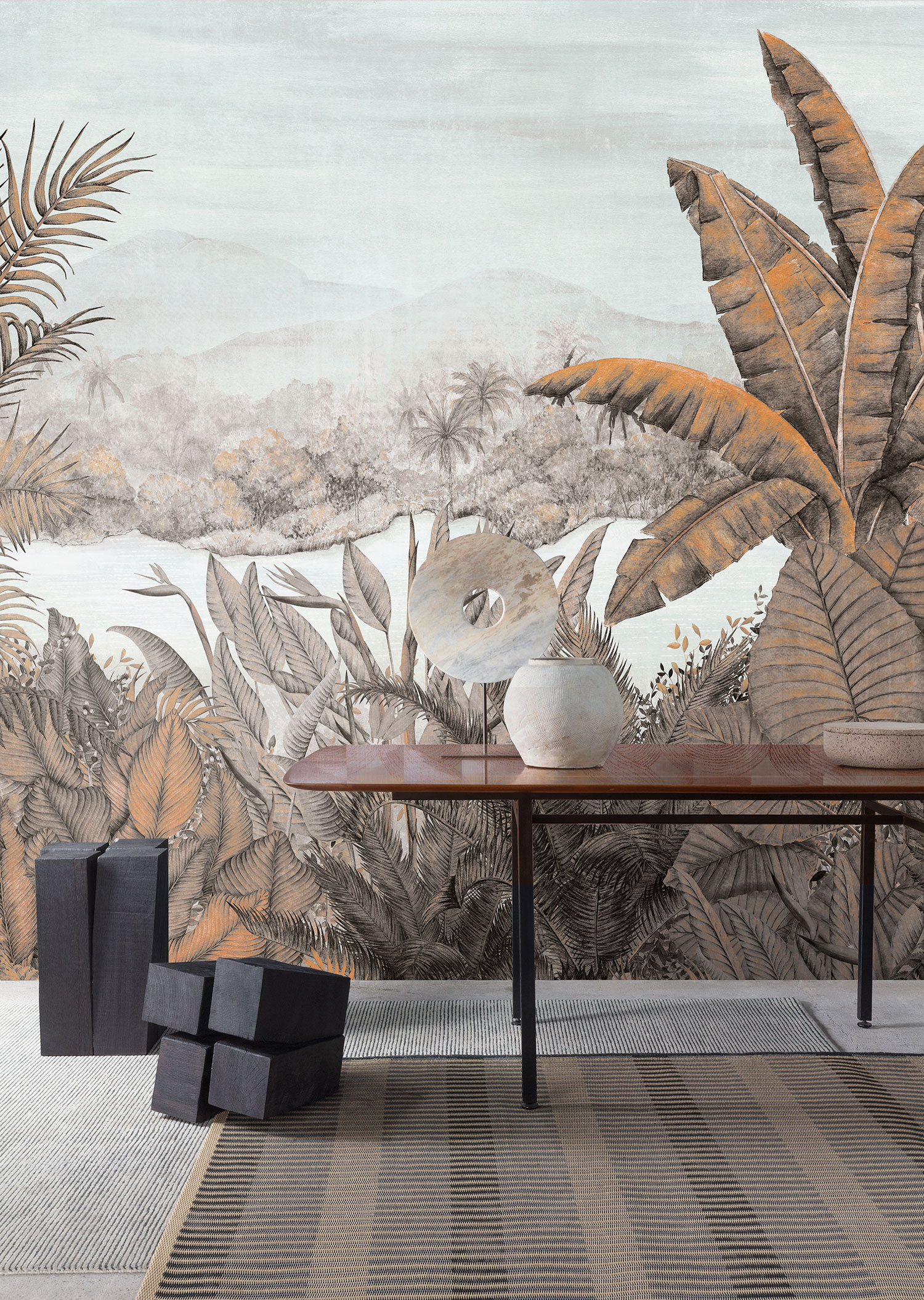 Wall mural, Tropical forest, palm trees, DG3RAI1021, Wall Designs III, Khroma by Masureel - Image 3