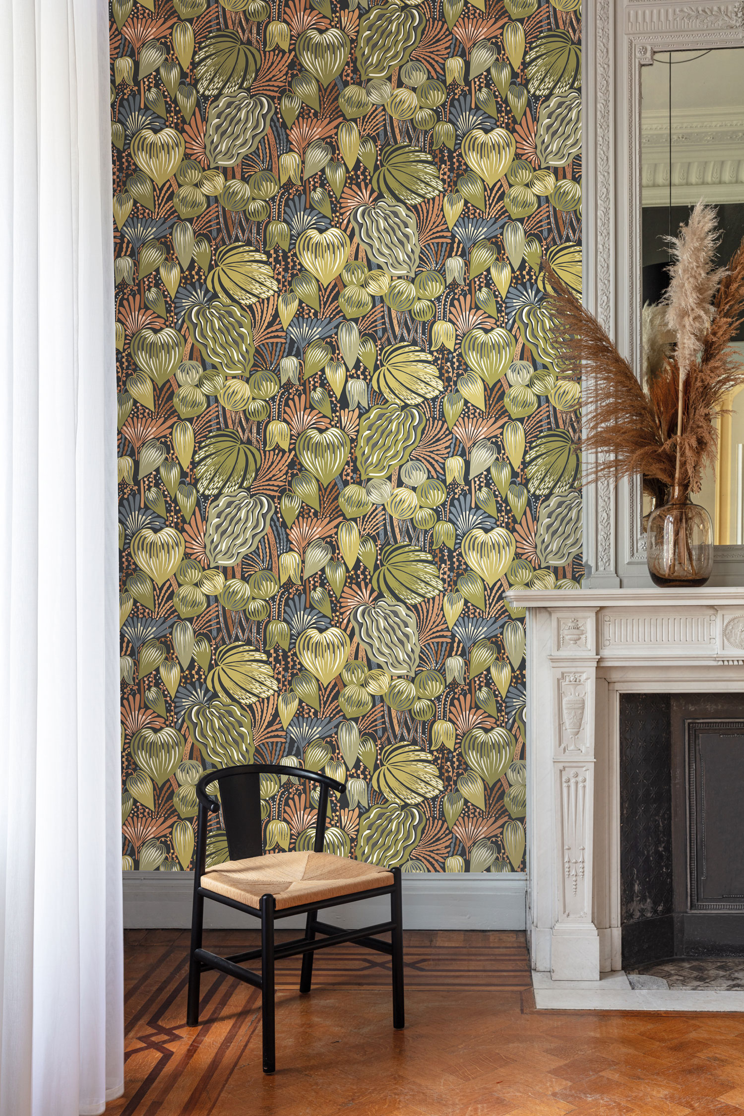 Fliistapeet, leaves, DGYSA1041-260, Mysa, Khroma by Masureel - Image 2