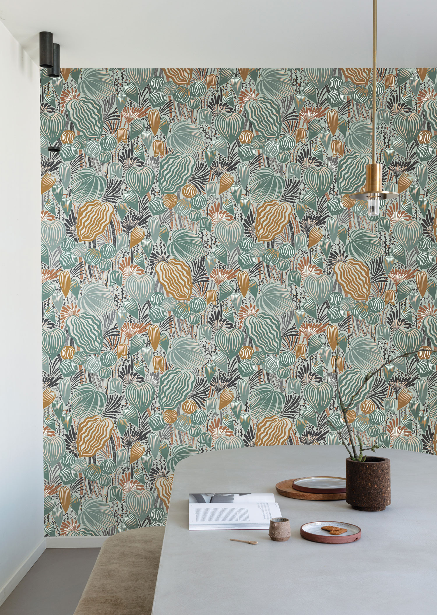 Fliistapeet, leaves, DGYSA1051-260, Mysa, Khroma by Masureel - Image 2