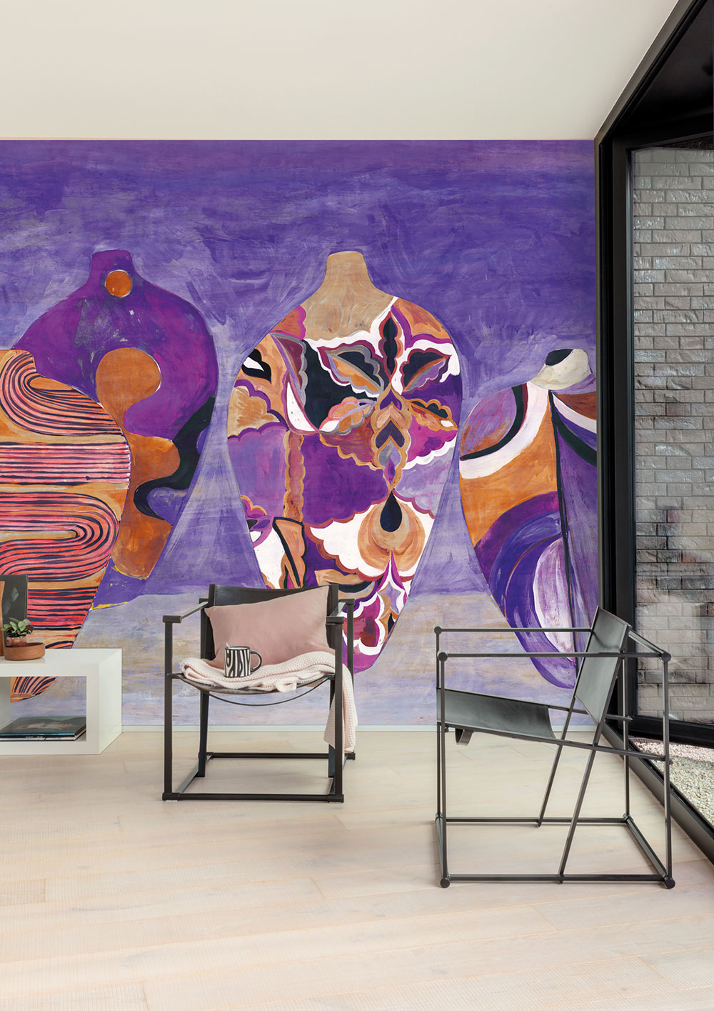 Fliistapeet with vases, DG4HIV1042-300, Terra, Wall Designs IV, Khroma by Masureel - Image 4