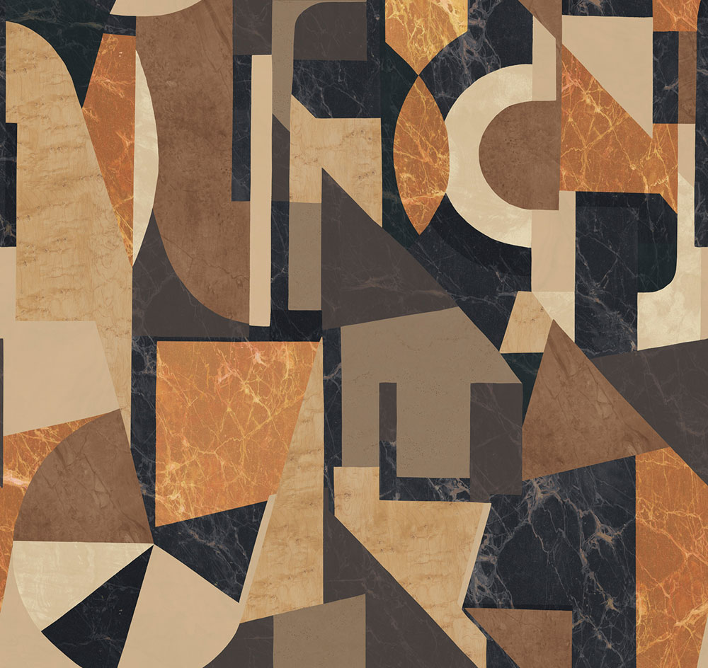 Graphic non-woven wall mural, brown, DGROC1013-300, Rock, Masureel - Image 3