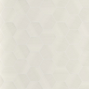 Luxury white geometric wallpaper