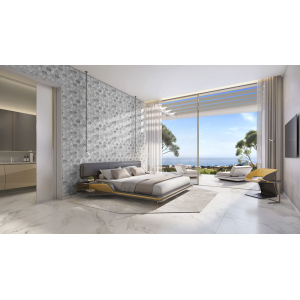 Luxury silver geometric wallpaper