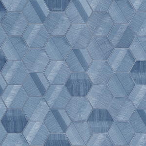 Luxury blue geometric wallpaper