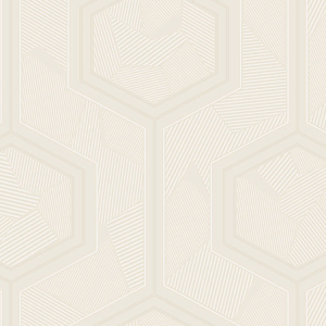 Luxury white geometric wallpaper