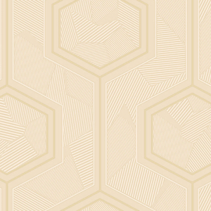 Luxury cream geometric wallpaper
