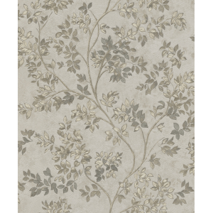 Luxury wallpaper with twigs, leaves, Z21704, Tradizione Italiana, Zambaiti Parati