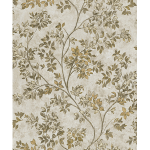 Luxury wallpaper with twigs, leaves, Z21706, Tradizione Italiana, Zambaiti Parati